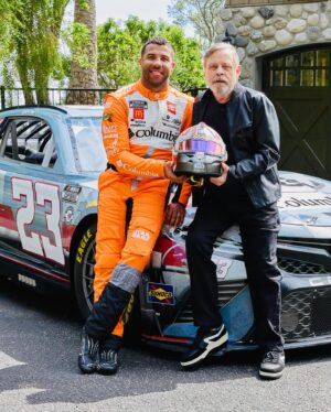 Bubba Wallace Instagram - May the 4th be with you👊🏾

Still thinking about this sweet @columbia1938 x @starwars paint scheme from last year🔥 Y’all wanna see a sequel?😏 #teamtoyota