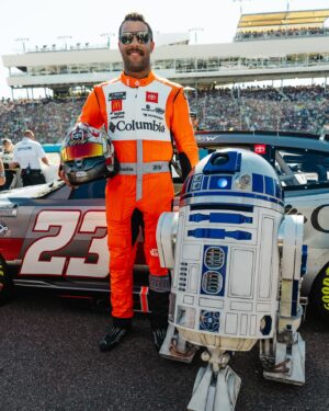 Bubba Wallace Instagram - May the 4th be with you👊🏾

Still thinking about this sweet @columbia1938 x @starwars paint scheme from last year🔥 Y’all wanna see a sequel?😏 #teamtoyota