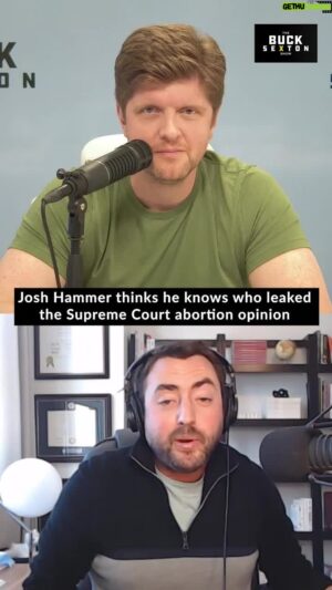 Buck Sexton Instagram - Listen to the full podcast with @joshbhammer by clicking the link in bio! #BuckSexton #TheBuckSextonShow #JoshHammer #Conservative #SCOTUS #SupremeCourt #Abortion