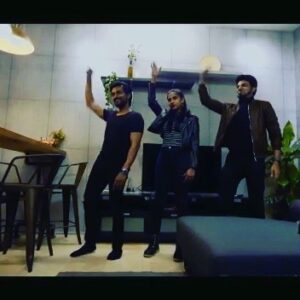 C. Kumaresan Instagram - Release tension at location while filming Mente 🤣🤣🤣