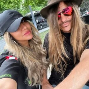 C.C. DeVille Instagram - Getting ready for meet and greet, with T.V who is usually behind the camera #thestadiumtour  @tammyvega_