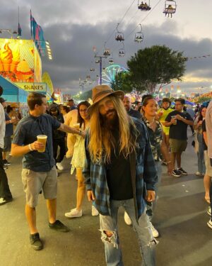 C.C. DeVille Instagram - Watching my son’s band at the OC Fair Saturday night !! @thefinzband @vallon_deville @vallondeville #oc #ca