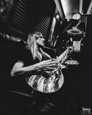 C.C. DeVille Instagram - making the best of those long rides on the bus or just warming up before a show,
I love my quiet time with my friend here. :)