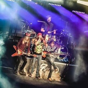 C.C. DeVille Instagram - here's a shot of all of us in one place !!
Very rare at a poison show !!lol
#poison