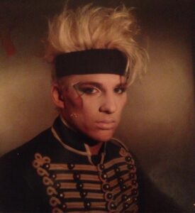 C.C. DeVille Instagram - okay, early 80's CC DeVille here 
Obviously influenced by a brand new cable channel called M-TV !!!
(Wish I knew where that jacket is) !!