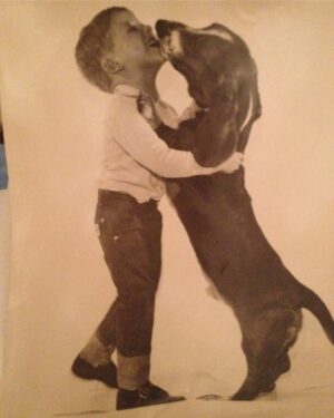 C.C. DeVille Instagram - okay, so I'm about 5 here with my dog 
Hamlet teaching me how to Cha-cha !!
Hamlet was a great dog, a great friend and a wonderful Dance partner !!
Great memories !!