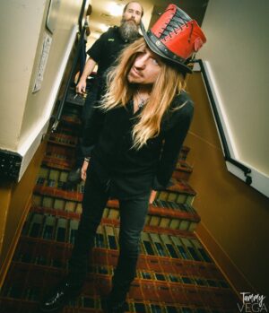 C.C. DeVille Instagram - Showtime! Geno and I heading to the stage last night!! #ccdeville #poisonband #poison