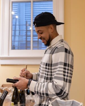 CJ McCollum Instagram - CJ McCollum hosted a wine tasting for his @heritage91wine wine at The Wine Seller in New Orleans last night! 🍷  Coach Green showed up to support 👏