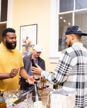 CJ McCollum Instagram - CJ McCollum hosted a wine tasting for his @heritage91wine wine at The Wine Seller in New Orleans last night! 🍷  Coach Green showed up to support 👏