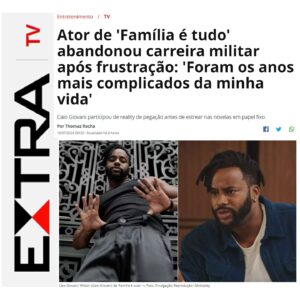Caio Giovani Instagram - Grato demais @jornalextra 🤎
repórter : @thomazrochaoficial querido !

#extra #materia #famíliaétudo