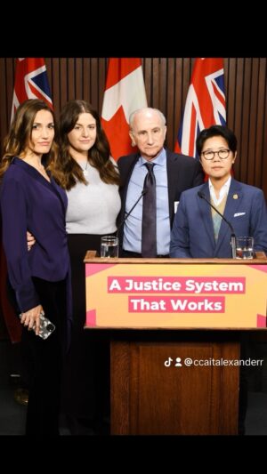 Cait Alexander Instagram - Auto thefts are taking priority over #attemptedmurder and #rape. Whilst all crimes are crimes & no ones experience should be minimized, there should be no time limits on person on person violence. @dougdowney_bsom @fordnationdougford enough excuses. In your newly released budget you DECREASED the amount of funding for the “Justice” system. I fled to live in America, as Canada is no longer safe; don’t you see the irony in that? I want a safe Canada. That does not happen when violent criminals are not even made to stand trial. I’m willing to speak peacefully if you are. 
Thank you to my comrades @kristynwongtam @emilyssstory @robertrotenberg I know we will make sincere change. Thank you @ctv @siomoctv #toronto #canada #notimeforjustice #abuser #domestic #violence #government #canadian #crimes #onpoli