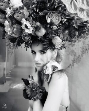 Cait Alexander Instagram - Creative mind, you’re the flowering kind. @chaarmzmagazine Photo Credits:
—————————————-

MUA: Mich @michzartiste 
Hair: Unna @thelookbyunna 
Wardrobe Stylist: Mina Bakhshian @minaj.mp 
Dress by aTomé @tomedresssalon 
Location: @alkarim_shivji 
Floral Arrangement: @_million_flowers.ca_ 
Photography: @chaarmzstudio @km.ata 
RE-touching: @chaarmzstudio 
Artwork by: @km.ata 

#creativemind #flower #power #art #model #fashion #editorial