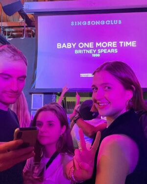 Caitlin O'Ryan Instagram - As Chumbawumba once said: I get knocked down, but I get up again. Thank you 2023, there’s been ups, there’s been downs, there’ll always be karaoke ♥️