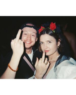 Caitlin O'Ryan Instagram - NOLA & Skye with my favourite guy @johnhunterbell 
(Finally got the 📸 developed) 🙃