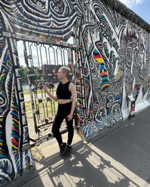Caitlin V Instagram - Berlin was completely magical and felt immediately like home. I will be back ASAP. Thank you @guidecris for the great tour of the #eastsidegallery and for the awesome photoshoot!! 📸🇩🇪