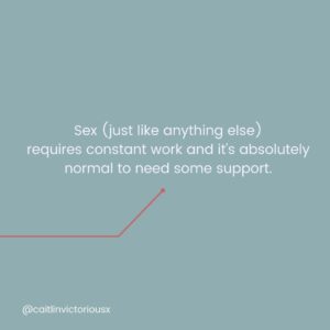 Caitlin V Instagram - It's okay to ask for help when it comes to sex. If you are ready to put the work in, I encourage you to click the link in my bio to work with me.