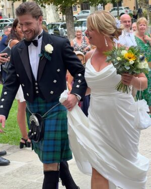 Callum Kerr Instagram - Not many people can say they walked their own mother down the aisle. What a pleasure!! I love you mum. Congrats to Dawn and Andy on their wonderful wedding day and here’s to a tremendous life together for the happy couple 🥂