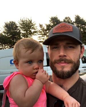 Callum Kerr Instagram - Gettin the practice in now with ma partner in crime #layla #niece