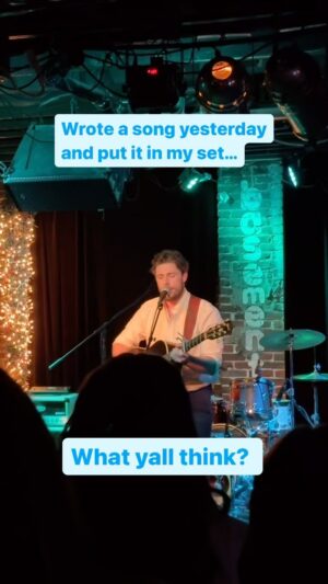 Callum Kerr Instagram - Wrote this yesterday and played it on stage last night. Should I release this!?