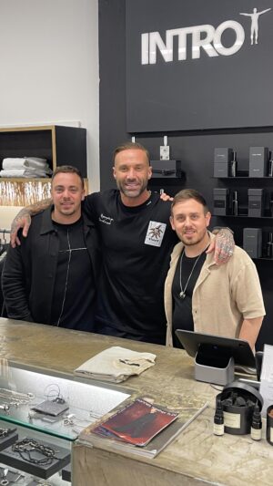 Calum Best Instagram - Yes Manchester , wanted to share some love about @introclothing , I found this shop to start randomly 15 years ago , ended up chatting to the owner who became a friend I’d pop in and see him often and chat United , sadly he passed away…RIP , now his son Oliver and his brother Adam have taken over with a refurb and new site next door !
Great work guys as u always have the coolest one off pieces I like and affordable !
Do go check these guys out if ur ever in Manc!
