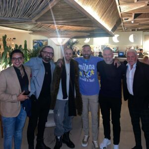 Calum Best Instagram - Class evening with these heavy hitting gents, 
Good food and company you can’t go wrong 🤝
@ixchel.london