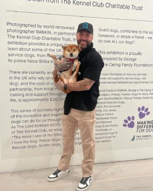 Calum Best Instagram - Today was doggie heaven 🐶

Had the pleasure of visiting @kccharitabletrust dogs with jobs at @saatchi_gallery !

So many incredible stories of how these dogs provide a service , the dogs and there owners / handlers where shot by the very talented @rankinarchive !
I had to stop and show each one some love and boy did I love them 🐶

Help @KCCharitableTrust and @RankinArchive raise money for service dogs this Christmas at their “Dogs with Jobs” exhibition. Around 7000 people rely on canine carers in the UK costing up to £36K per dog in training. Get involved by visiting @Saatchi_gallery until Dec 18 or donate here www.kennelclubcharitabletrust.org – Thank you!