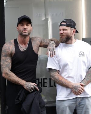 Calum Best Instagram - Big shout to @kayley.tattoos at @thelondonsocial for my new work, some vibe !
Place is beautifully located in Soho , good people , artists and atmosphere !
Thanks again @kayley.tattoos great work I’ll be back 🏆

📷 @zackb_
