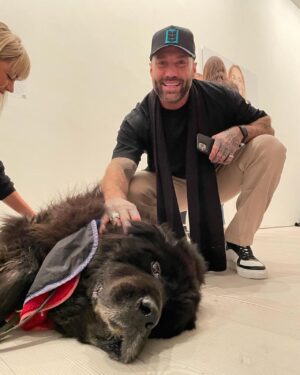 Calum Best Instagram - Today was doggie heaven 🐶

Had the pleasure of visiting @kccharitabletrust dogs with jobs at @saatchi_gallery !

So many incredible stories of how these dogs provide a service , the dogs and there owners / handlers where shot by the very talented @rankinarchive !
I had to stop and show each one some love and boy did I love them 🐶

Help @KCCharitableTrust and @RankinArchive raise money for service dogs this Christmas at their “Dogs with Jobs” exhibition. Around 7000 people rely on canine carers in the UK costing up to £36K per dog in training. Get involved by visiting @Saatchi_gallery until Dec 18 or donate here www.kennelclubcharitabletrust.org – Thank you!