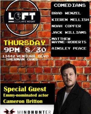 Cameron Britton Instagram - Tomorrow night in Sherman Oaks I’ll be talking about Mindhunter on the weirdest talk show ever! My friends @thegoodjared  and @to_winona produce it in a 50 seat theatre with a bar! Come see stand up and a live interview! #mindhunter #netflix #loftensemble #comedy #talking