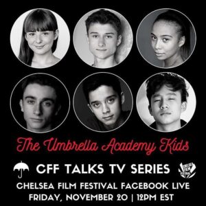Cameron Brodeur Instagram - Hey guys! Can’t wait to go live this Friday on @chelseafilmfestival  Facebook live at 12pm EST with my #theumbrellaacademy siblings!!