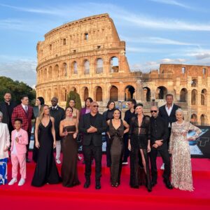 Cameron Richardson Instagram - Let’s Race!!! Viva Roma!!@thefastsaga @louisleterrierpro……..merci 
@nicolasbrustyle for making us look pretty @dolcegabbana 🇮🇹