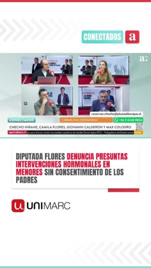 Camila Flores Instagram - 📌 Durante su participación en #ConectadosenAgricultura, la diputada Camila Flores afirmó haber recibido denuncias anónimas sobre supuestas intervenciones hormonales en niños, algunas de las cuales calificó como "castraciones químicas".

👉🏻 Según la parlamentaria, estas intervenciones estarían ocurriendo sin el consentimiento de los padres y serían más de 3.000 niños que estarían actualmente en estos programas de "acompañamiento”.

📡 Escucha el programa de lunes a viernes a partir de las 11:00 horas en la señal 92.1 FM o en nuestro canal de YouTube Agricultura TV.