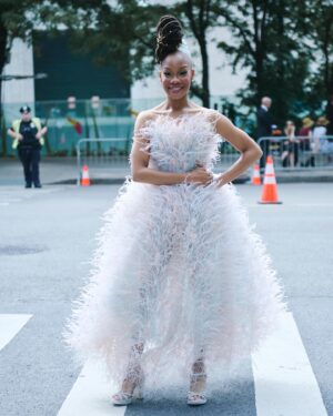 Camille A. Brown Instagram - A very special THANK YOU to @dougsegars for capturing these moments during @thetonyawards 2024!

THANK YOU @voguemagazine @officialbroadwayworld @huffpost @variety @harpersbazaarus @vanityfair @deadline @essence @apnews @broadwaynews Broadway News @theatermania @playbill @nypost @nytimes @broadwaycom @wwd @usatoday @iheartradiobroadway for all the press coverage and best dressed lists! 

Dress: @marchesafashion
Shoes: @ninashoes
Purse: @ninashoes
Earrings: @grownbrilliance
Rings: @effyjewelry @nicolerosejewelry @grownbrilliance 
Tailor: @raquellepedrazany
Makeup: @makeupbysteven
Stylist: @jakesokoloff
Styling Assistants: @ashleydaistephens @mariemmauguccioni 

THANK YOU Jake Sokoloff and Steven Harris for the glam all season!!! 
 
Pic 5 @michaelmooreagency @jueldlane 
Pic 6 @jueldlane 
Pic 7 @lorraine.brown.9634