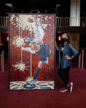 Camille A. Brown Instagram - “This past week at @metopera , we received a one-of-a-kind portrait of director and choreographer Camille A. Brown by artist Jim McKeon.
Brown most recently choreographed and co-directed Terence Blanchard’s Fire Shut Up in My Bones in the 2021–22 season and choreographed the production of the Gershwins’ Porgy and Bess in the 2019–20 season. She is also celebrated for her work on Broadway and on television and was nominated for three Tony Awards. In our upcoming season, she will bring her choreography talents to the Met premiere of Blanchard’s Champion.”

Special thanks to General Manager, Peter Gelb, and Dodie Kazanjian, the founding director and curator, Gallery Met! Continued thanks to @drillboney for creating such a lovely painting of me!!!

Photos by Jonathan Tichler / Met Opera