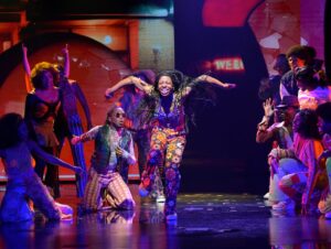 Camille A. Brown Instagram - HAPPY OPENING to the cast, creative team, and production crew of Hippest Trip- The Soul Train musical- Written by @domorisseau Directed by @kamilahf  Music Supervision, Orchestrations, and Arrangements by @kennyjseymour , and Choreographed by cab ☺️ My parents remember the very first airing of Soul Train. It was the first time they had seen reflections of themselves moving and grooving in a space all their own that shined with excellence. They passed their love for the show onto me. It had a tremendous impact on my love of social dance and how it is history in motion. It has been my honor to be the choreographer for this musical, to celebrate the legacy of Soul Train, to lift up the incomparable dancers who moved with bold creativity and innovation, celebrate the African diasporic language, and to create in a space filled with both joy and rigor. Kamilah and Dominique have always been inspirations to me as Black women navigating the arts, but to be in the space of collaboration with them has truly lifted and encouraged my spirit. I thank them for their sisterhood. Shout out to my team @adesolaosakalumi and @rickeytripp . Thank you for your love, your laughter, and your care. Thank you for having my back and always lookin out. I love us. Shout out to the amazing @zanemark . I am so thankful for your love and support. Thank you @moncelldurden for being with us during the early stages. 
To the cast, thank you for putting ALL of yourselves in the space every time- for trusting the destination and always being so encouraging throughout the process. Your affirmations helped me so much! 

Special thanks to Richard Gay, Jeffrey Tick, Matt Weaver, Tony Cornelius, and Pam Brown. Thank you for the journey and inspiration. 

Cheers to the cast of Hippest Trip for keeping the legacy alive and cheers to all those souls who kept Soul Train alive for so many decades.
This show is a celebration of legacy. IT’S TIME TO GET DOWN as we lift it up!

Photo courtesy of ACT 

 @jasonsherwooddesign (Scenic Designer), @dedeayitedesign (Costume Designer), @jen.schriever   (Lighting Designer), @siraaronrhyne (Projection Designer), Mia Neal (Wigs Designer) 

Continued in the comments!!