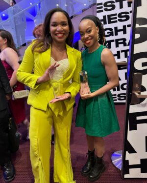 Camille A. Brown Instagram - Last week was amazing!!! I am absolutely thrilled and honored to receive the @chitaawards for my work on @hellskitchenbway !!! THANK YOU for this award!Congratulations to all the nominees and awardees especially @nez_davis,  the dance ensemble of HK,  @mayte_n @tilly_ek ! Much gratitude to @aliciakeys Michael Greif, @saymorediaz and my team @rickeytripp @sfaithb2 @kamilleupshaw @nasha415 .

I dedicated the award to Georgiana Pickett- a tremendous force in the arts who was one of the first people I told (back in 2010) that I wanted to try working in the musical theater/commercial arena. She encouraged me to speak my aspirations into existence. Lifting her name up always and forever. Georgiana, THANK YOU for encouraging me to keep dreaming!!!

Photo 2 @therealdebbieallen 
Photo 3 @bebeneuwirth 
Photo 4 @lapope48 
Photo 5 @robertwlafosse 
Photo 6 Mayte Natalio
Photo 7 @lorraine.brown.9634

Make up @harristevenb 
Styled by @jakesokoloff