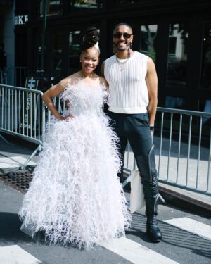 Camille A. Brown Instagram - A very special THANK YOU to @dougsegars for capturing these moments during @thetonyawards 2024!

THANK YOU @voguemagazine @officialbroadwayworld @huffpost @variety @harpersbazaarus @vanityfair @deadline @essence @apnews @broadwaynews Broadway News @theatermania @playbill @nypost @nytimes @broadwaycom @wwd @usatoday @iheartradiobroadway for all the press coverage and best dressed lists! 

Dress: @marchesafashion
Shoes: @ninashoes
Purse: @ninashoes
Earrings: @grownbrilliance
Rings: @effyjewelry @nicolerosejewelry @grownbrilliance 
Tailor: @raquellepedrazany
Makeup: @makeupbysteven
Stylist: @jakesokoloff
Styling Assistants: @ashleydaistephens @mariemmauguccioni 

THANK YOU Jake Sokoloff and Steven Harris for the glam all season!!! 
 
Pic 5 @michaelmooreagency @jueldlane 
Pic 6 @jueldlane 
Pic 7 @lorraine.brown.9634