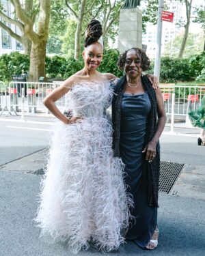 Camille A. Brown Instagram - A very special THANK YOU to @dougsegars for capturing these moments during @thetonyawards 2024!

THANK YOU @voguemagazine @officialbroadwayworld @huffpost @variety @harpersbazaarus @vanityfair @deadline @essence @apnews @broadwaynews Broadway News @theatermania @playbill @nypost @nytimes @broadwaycom @wwd @usatoday @iheartradiobroadway for all the press coverage and best dressed lists! 

Dress: @marchesafashion
Shoes: @ninashoes
Purse: @ninashoes
Earrings: @grownbrilliance
Rings: @effyjewelry @nicolerosejewelry @grownbrilliance 
Tailor: @raquellepedrazany
Makeup: @makeupbysteven
Stylist: @jakesokoloff
Styling Assistants: @ashleydaistephens @mariemmauguccioni 

THANK YOU Jake Sokoloff and Steven Harris for the glam all season!!! 
 
Pic 5 @michaelmooreagency @jueldlane 
Pic 6 @jueldlane 
Pic 7 @lorraine.brown.9634