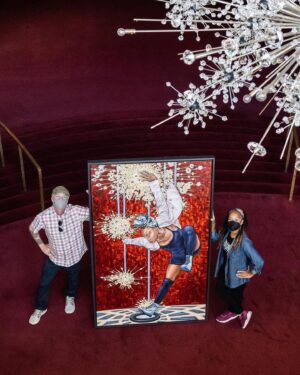 Camille A. Brown Instagram - “This past week at @metopera , we received a one-of-a-kind portrait of director and choreographer Camille A. Brown by artist Jim McKeon.
Brown most recently choreographed and co-directed Terence Blanchard’s Fire Shut Up in My Bones in the 2021–22 season and choreographed the production of the Gershwins’ Porgy and Bess in the 2019–20 season. She is also celebrated for her work on Broadway and on television and was nominated for three Tony Awards. In our upcoming season, she will bring her choreography talents to the Met premiere of Blanchard’s Champion.”

Special thanks to General Manager, Peter Gelb, and Dodie Kazanjian, the founding director and curator, Gallery Met! Continued thanks to @drillboney for creating such a lovely painting of me!!!

Photos by Jonathan Tichler / Met Opera