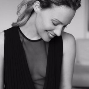 Camille De Pazzis Instagram - 📸Great shoot with @carolinedoumeng !  #paris #blackandwhite #carolinedoumeng#photography#portrait #profile #smile #blond#teeth ! #actress #frenchactress #actrice #pose #boobs #transparent #showing #skin #photooftheday #instagood #instagram #mood #moodoftheday #style