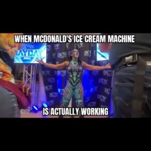 Camille Ligon Instagram - How I feel when they tell me the McDonald's ice cream machine is working 🤣

(But more seriously, had a great time at @southbaychampionshipwrestling working against the future of women's wrestling @jsroden 
That girl good, keep an eye out for her 🙏🏽)
#respect #womenswrestling #scw #jrod #northerncalifornia #work #supportindywrestling #sundayfunday #mcdonaldsicecream #mcdonalds #imsoexcited