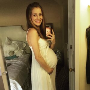 Candace Bailey Instagram - Almost 8 months pregnant, and getting excited to meet this little girl! #31weekspregnant #didntmakemybed #aintnobodygottimeforthat