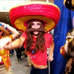 Candace Bailey Instagram - In honor of #SDCC going on this week, here's a little #tbt from back in the day. I was filming a segment dancing my way through the floor. #aots #alwayssilly