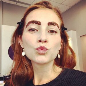 Candace Bailey Instagram - Going for the bushy eyebrow look.