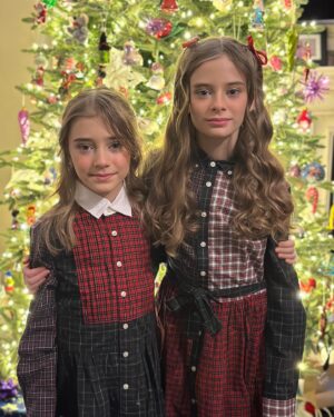 Carina Battrick Instagram - “The thing about trains ... it doesn’t matter where they’re going. What matters is deciding to get on.”— Conductor, “The Polar Express”

#holiday #sisters #christmastree #model #ralphlauren #happyholidays #adorable #cutenessoverload #igkids #fashion #holidayfashion #style #stylishtrends #stylekids #pattern #red #brunette #blondehair #styletrends #fashionkids #kidsholiday #stripes #santa #gifts #happyholidays #christmas2023 #holidaymagic #love #sisterlove #christmasdress #christmaseveboxes