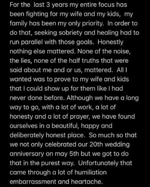 Carl Lentz Instagram - For an update on Laura and I, swipe…