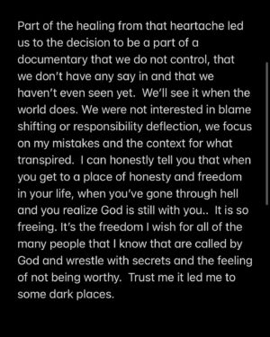 Carl Lentz Instagram - For an update on Laura and I, swipe…