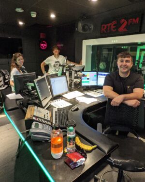 Carl Mullan Instagram - 3 years that felt like it lasted about 3 days 😂 I said all the important stuff on the show this morning, and I think from the tears you’ll know how much I meant every word of it 😂❤️ A gem of a human being and we cannot wait to see what’s next for ya @doireanngarrihy ❤️ 
@donnchaocallaghan 
@rte2fm