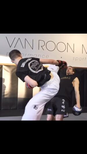 Carl Van Roon Instagram - One from the vault: Flashback to pre-covid TKD training with Young James #vanroonmartialarts #youngjames #taekwondo #kickboxing #karate #mma