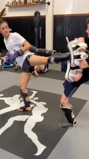 Carl Van Roon Instagram - @joryndd refining her striking 🤙🏻 #drilling #striking #refining #kaizen #everyday #consistencyiskey #vanroonmartialarts #vrma #kickboxing #taekwondo #karate #mma
